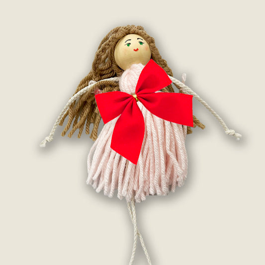 DIY Christmas Angel Ornament: Easy Yarn Craft Video Tutorial for Kids(Ages 8+) 🎄✨