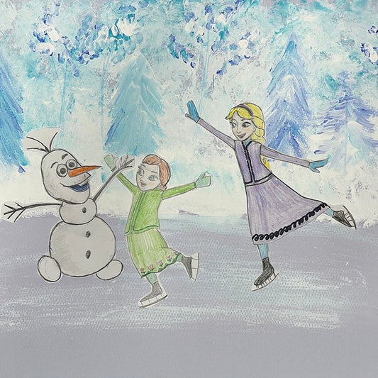 Frozen -Two days Painting and Drawing Challenge for Students aged 8-14